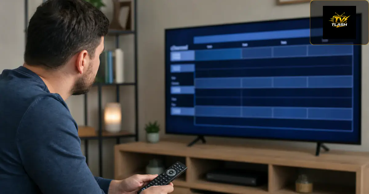 Leerer TV-Guide auf dem Bildschirm — EPG Einstellungen prüfen