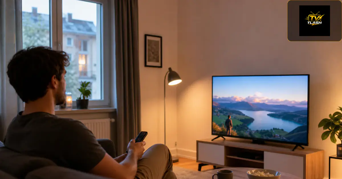 Günstiges IPTV Setup in kleiner Wohnung — Smart TV mit HD Sport Stream