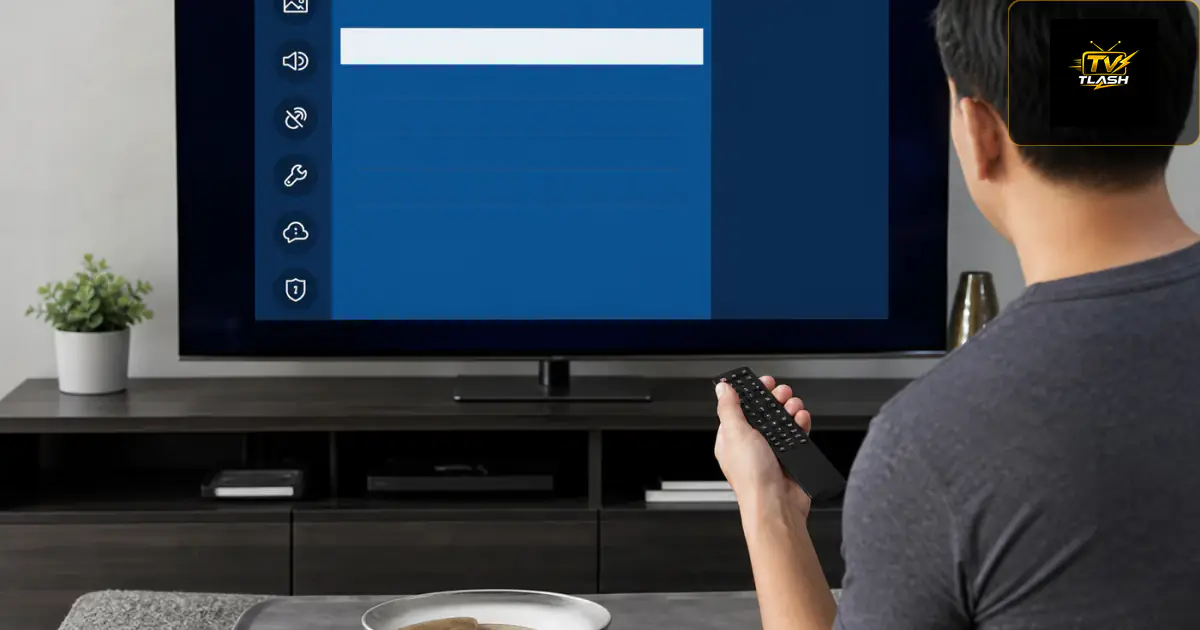 Samsung TV Einstellungsmenü — Smart Hub Verbindung für IPTV reparieren