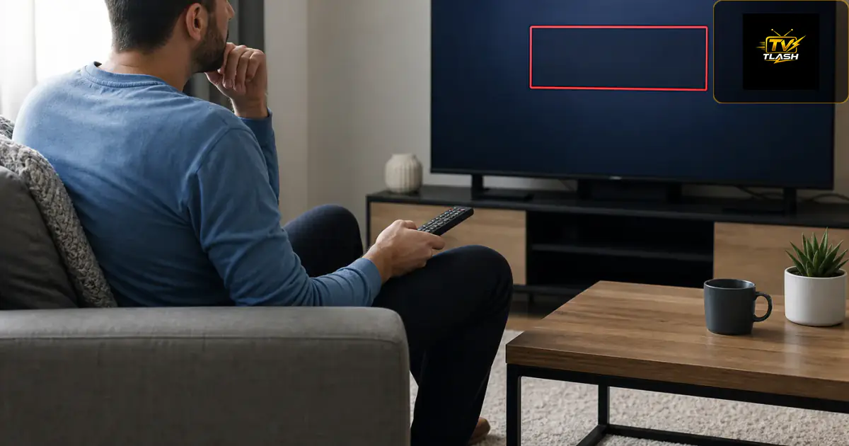 TV App zeigt Login-Fehler, Person mit Fernbedienung — Xtream Codes Fehler